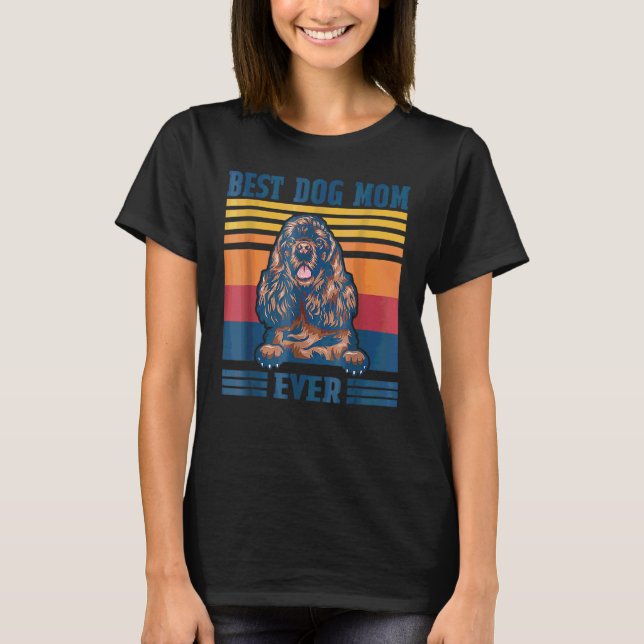 Camiseta La mejor mamá Cocker Spaniel Perro Ever Da de Madr (Anverso)