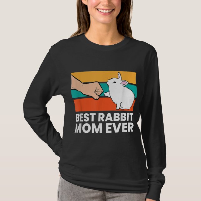 Camiseta La mejor mamá conejo jamás conejo dulce mamá conej (Anverso)