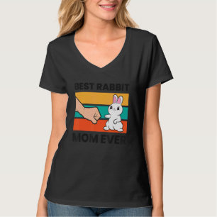 Camiseta La mejor mamá conejo jamás conejo madre madre cone