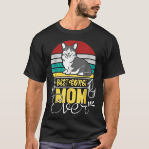 Camiseta La Mejor Mamá Corgi Del Mundo Amantes De Los Perro