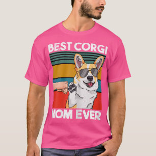 Camiseta La mejor mamá Corgi Perro mamá puño