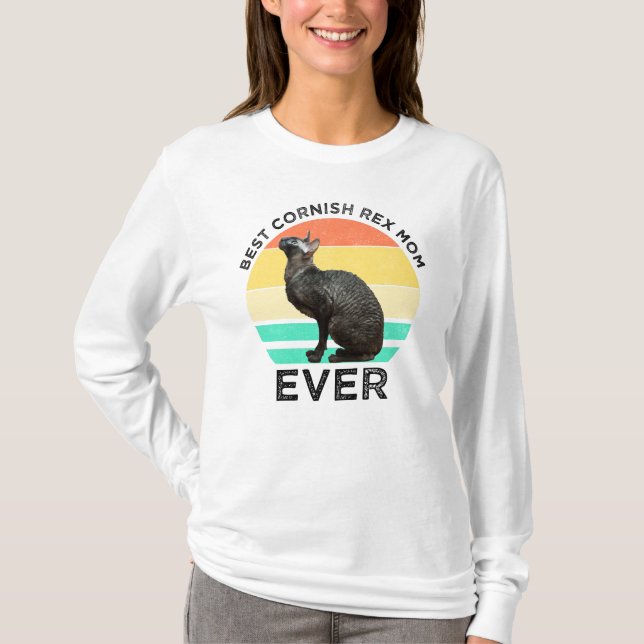 Camiseta La mejor mamá de Cornish Rex (Anverso)