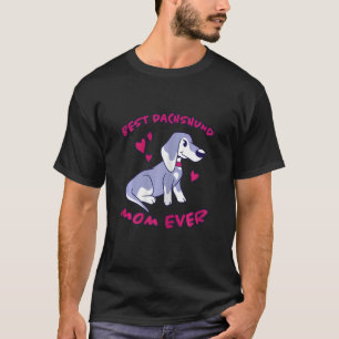 Camiseta La mejor mamá de Dachshund Perro Woodhaded Dach