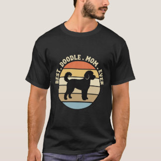 Camiseta La mejor mamá de Doodle Retro Perro