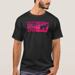 Camiseta La mejor mamá de gato tailandés