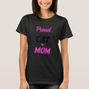 Camiseta La Mejor Mamá de Gatos de Mujeres Orgullosa Mamá