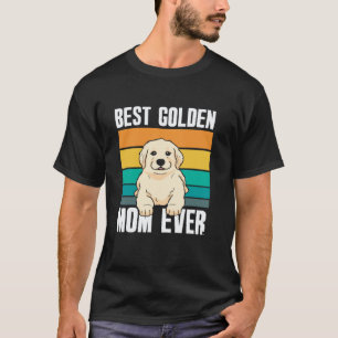Camiseta La mejor mamá de Golden Retriever del mundo Amante