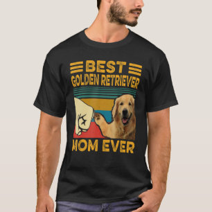 Camiseta La Mejor Mamá de Golden Retriever Retro Vintage Di