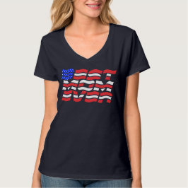 Camiseta La mejor mamá de la bandera de EEUU