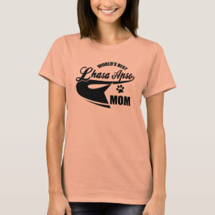 Camiseta La mejor mamá de Lasa Apso del mundo