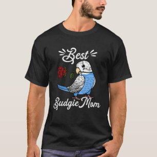 Camiseta La mejor mamá de loros que tengo, periquito azul