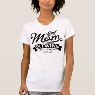 Camiseta La mejor mamá de los gemelos favorable Dept. Supe