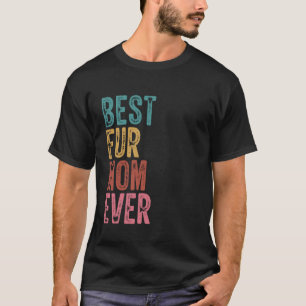 Camiseta La mejor mamá de pelaje de gato y perro divertido