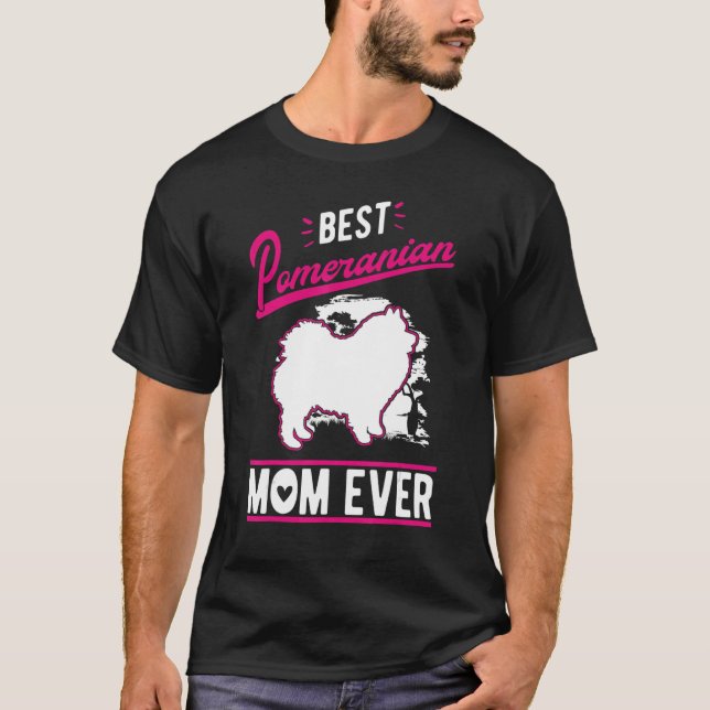Camiseta La mejor mamá de Pomerania (Anverso)