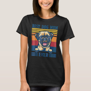 Camiseta La Mejor Mamá de Pug de Todos los Días  Mamá Perro
