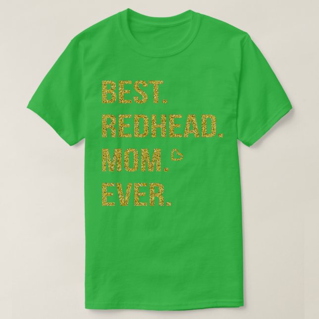 Camiseta La mejor mamá de Redhead (Diseño del anverso)