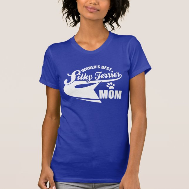 Camiseta La mejor mamá de Terrier sedoso del mundo (Anverso)