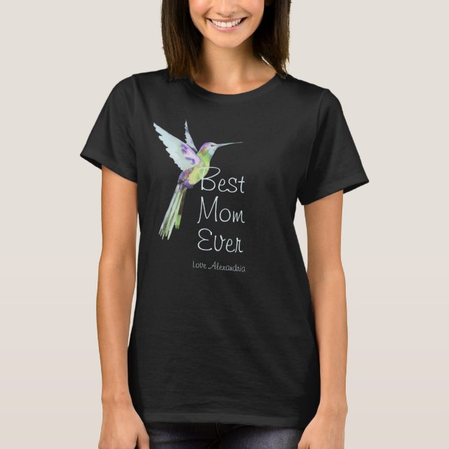 Camiseta ¡La mejor mamá de todos! Colibrí (Anverso)