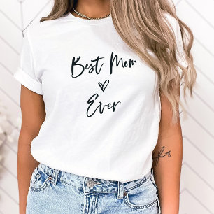 Camiseta La mejor mamá de todos los tiempos   Guión y coraz