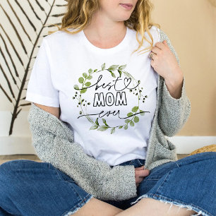 Camiseta La mejor mamá de todos los tiempos Vegetación de