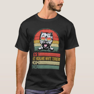 Camiseta La mejor mamá de West Highland White Terrier que e