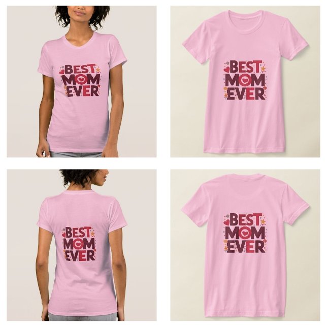 Camiseta La mejor mamá del corazón dulce (best mom ever shirt)