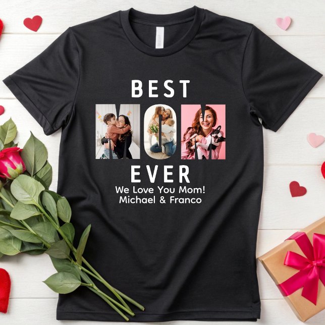 Camiseta La mejor mamá del día de la madre foto de mamá per (Subido por el creador)