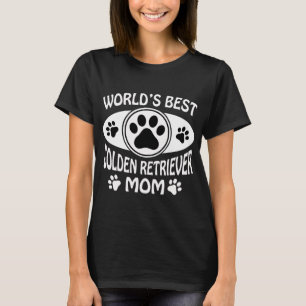 CAMISETA LA MEJOR MAMÁ DEL GOLDEN RETRIEVER DEL MUNDO