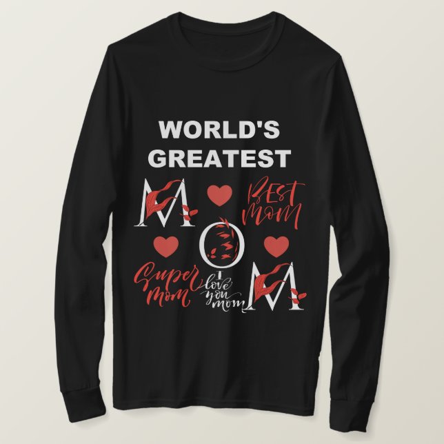 Camiseta La mejor mamá del mundo (Anverso del diseño)