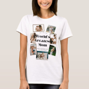 Camiseta La mejor mamá del mundo 7 Collage de fotos