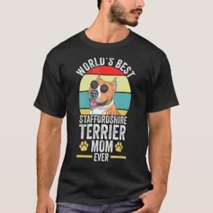 Camiseta La mejor mamá del mundo en Staffordshire Terrier M