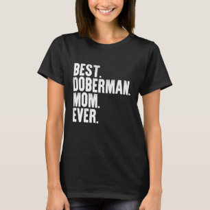 Camiseta La mejor mamá Doberman, una mami de perro vintage
