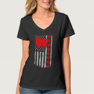 Camiseta La mejor mamá esquimal bombera papá jamás bandera