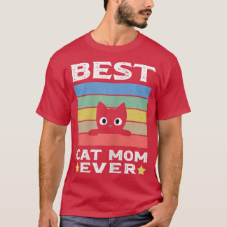 Camiseta La mejor Mamá gata de la madre del gato de la muje
