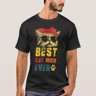 Camiseta La mejor mamá gata del mundo gato Guay Sunglass