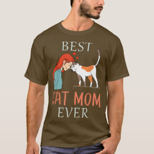 Camiseta La mejor mamá gata que alguna vez fue Chica gata