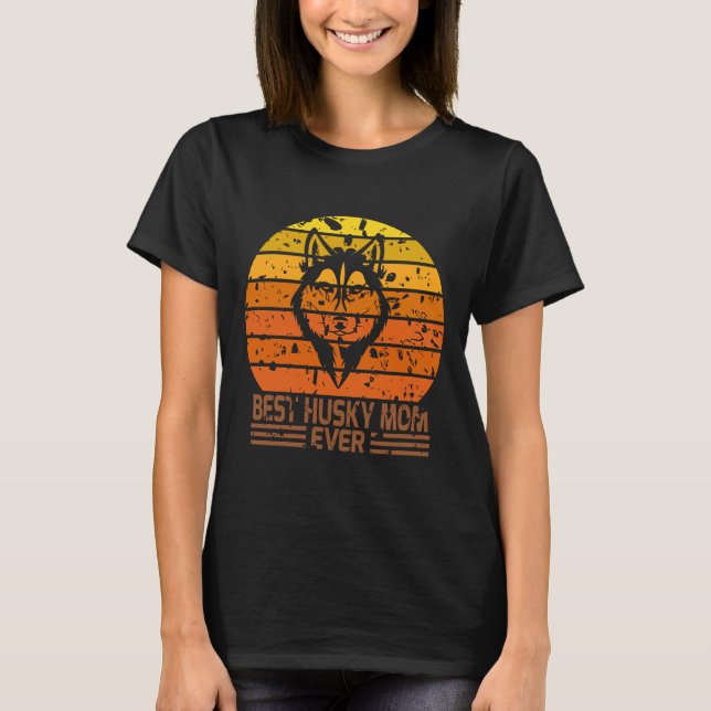 Camiseta La mejor mamá Husky (Anverso)