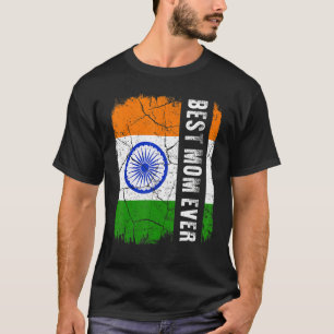 Camiseta La mejor mamá india de todos los tiempos Día de la