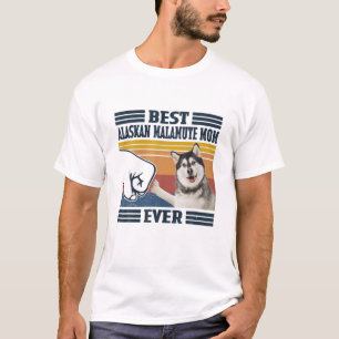 Camiseta La mejor mamá malamuta de Alaska, mamá de perro di
