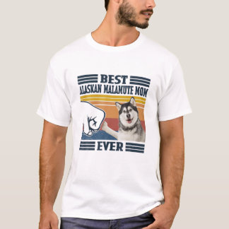 Camiseta La mejor mamá malamuta de Alaska, mamá de perro di