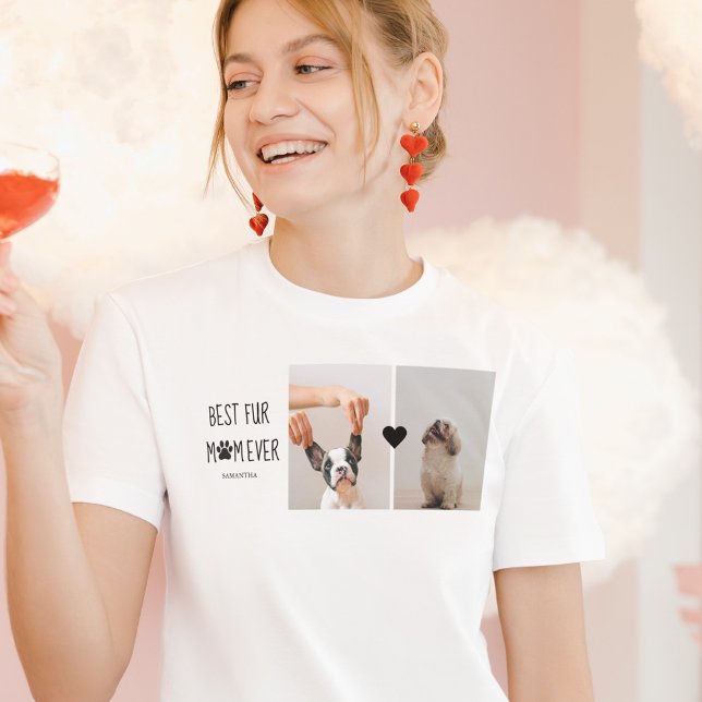 Camiseta La mejor mamá moderna de los cuatro | Foto de perr (Subido por el creador)