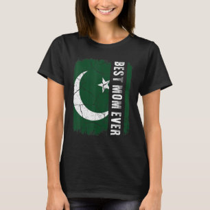 Camiseta La mejor mamá pakistaní jamás Día de la Madre band
