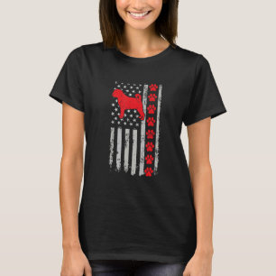 Camiseta La mejor mamá papá Puggle bombero/a bandera de EE.