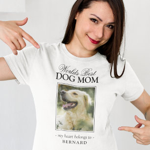 Camiseta La Mejor Mamá Perro del Mundo Foto de Mascota