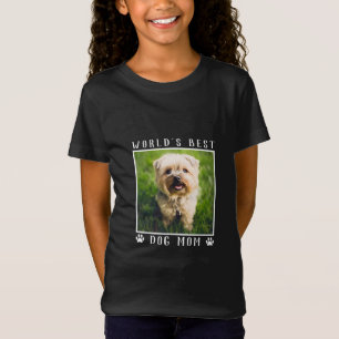 Camiseta La Mejor Mamá Perro del Mundo Huellas de Patas Fot