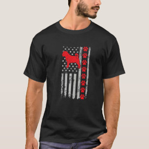 Camiseta La mejor mamá Puggle bombero papá jamás bandera de