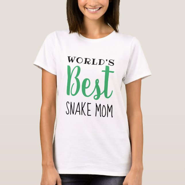 Camiseta La mejor mamá serpiente del mundo - Personalizable (Anverso)