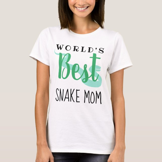 Camiseta La mejor mamá serpiente del mundo (texto personali (Anverso)