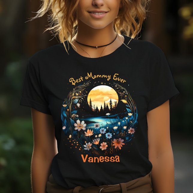 Camiseta La mejor mamá siempre Whimsigoth Nature Flores de  (Subido por el creador)