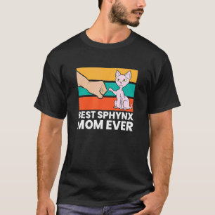 Camiseta La Mejor Mamá Sphynx Gatos Sin Pelo Amo Gatos Sphy